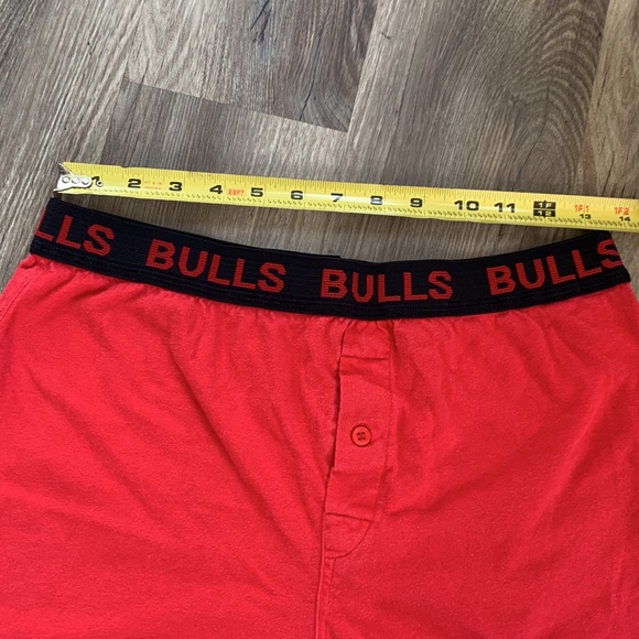 Chicago Bulls Boxer Pjs Shorts Pant Embroidered Basketball Team Logo Drawers - Picture 4 of 5
